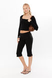 Sofi Square Neck Cardi, BLACK - alternate image 5