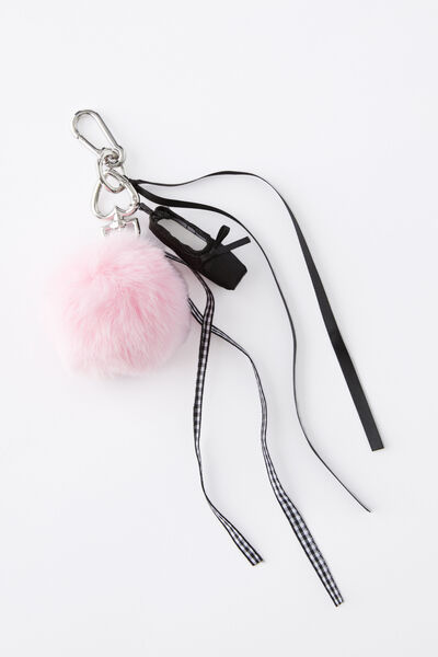 Bag Charm, POMPOM & RIBBON