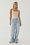 Luxe Square Scoop Bodysuit, LONDON BEIGE - alternate image 5