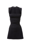 Alora A-Line Mini Dress, BLACK - alternate image 6