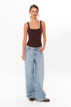Luxe Square Scoop Bodysuit, CHOC CHERRY - alternate image 5