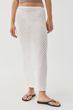 Mischa Crochet Maxi Skirt, WHITE - alternate image 2