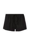 Henley Relaxed Linen Short, BLACK - alternate image 6