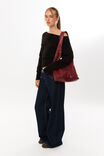 Pippa Off Shoulder Knit Jumper, BLACK - alternate image 3