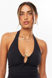Soft Andi Halter Top, BLACK - alternate image 4