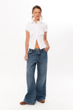 Ena Short Sleeve Shirt, WHITE - alternate image 2