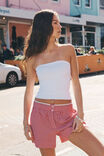 Soft Longline Tube Top, WHITE - alternate image 1