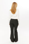 Tessa Tailored Bootleg Pant, DARK SMOKE MARLE - alternate image 3