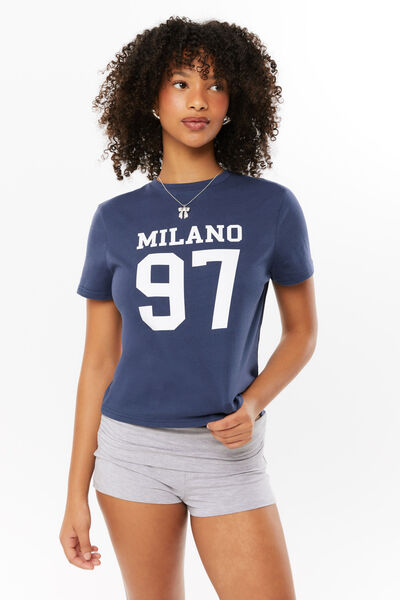 Everyday Graphic Tee, OXFORD NAVY/MILANO 97