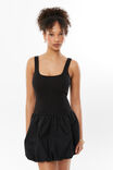 Clara Bubble Mini Dress, BLACK - alternate image 5