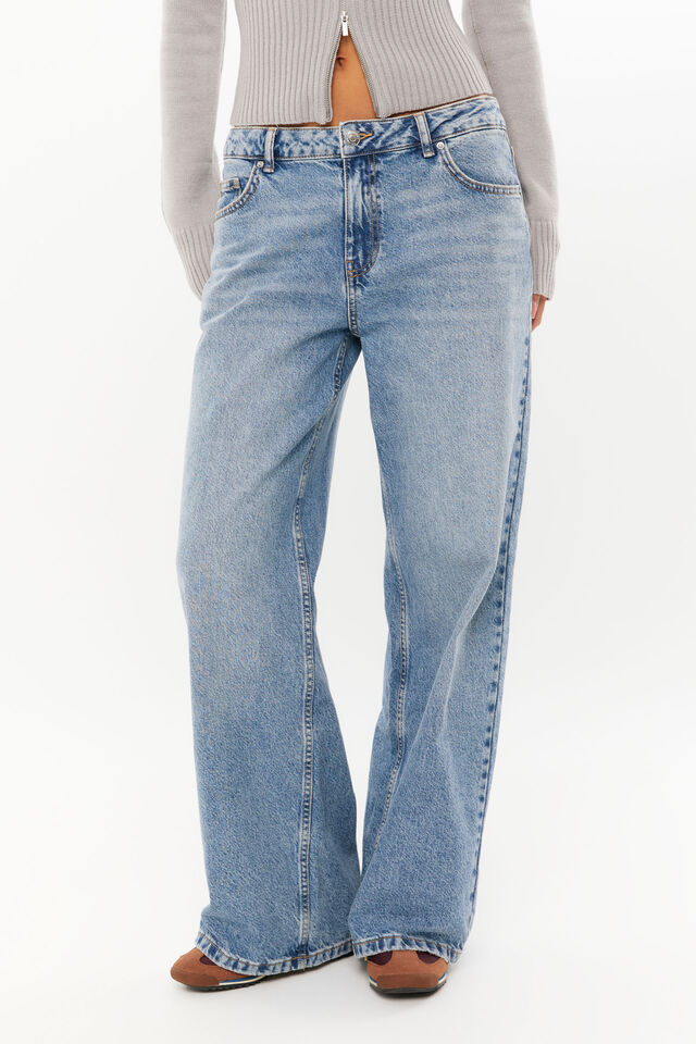 Low Rise Baggy Jean, ARCTIC BLUE