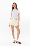 Malia Sweat Short, CREAMY YELLOW - alternate image 1