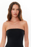 Super Smooth Strapless Maxi Dress, BLACK - alternate image 4