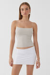 Luxe Hipster Mini Skirt, WHITE - alternate image 4