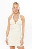 Orla Halter Mini Dress, LEMON PUFF - alternate image 2