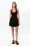 Kaylee Halter Mini Dress, BLACK - alternate image 1