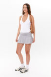 Posey Ruched Mini Skirt, GREY MARLE - alternate image 5