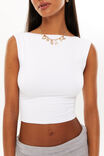 Super Smooth Backless Tank, WHITE - alternate image 3