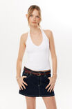 Maya Denim Mini Skirt, INDIGO - alternate image 2