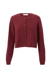 Brydie Button Through Cardigan, DARK PLUM - alternate image 6