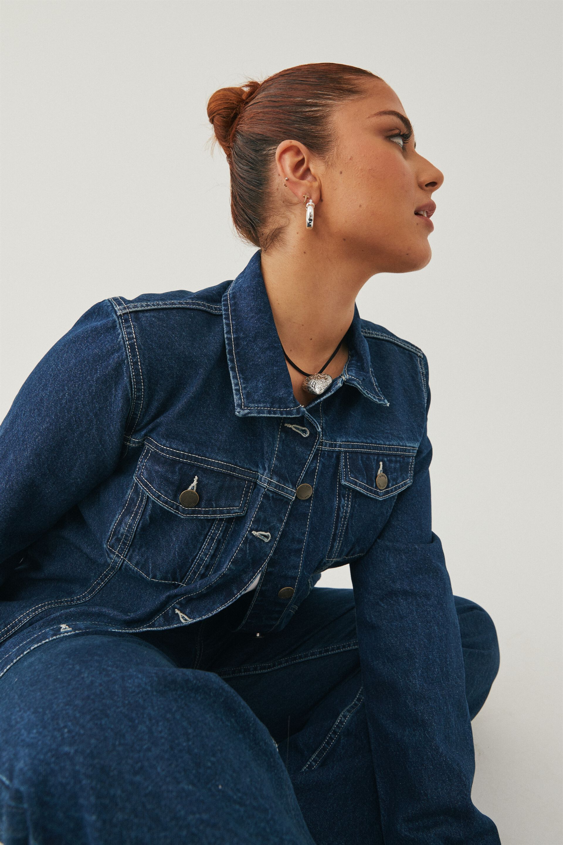 Supre black shop denim jacket