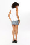 Taylor Longline Vest, WHITE - alternate image 3