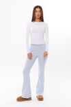 Fold Back Flare Pant, DELICATE BLUE - alternate image 1