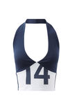 Nikki Graphic Halter Top, ALL STAR NAVY/14 - alternate image 6