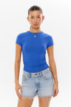 Luxe Longline Tee, BELLA BLUE - alternate image 2