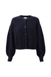 Quinn Cable Knit Cardigan, MIDNIGHT NAVY - alternate image 6