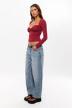 Soft Jolene Long Sleeve Top, CHERRY RIPE - alternate image 5
