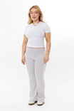 Cotton Fitted Tee, GREY MARLE - alternate image 2