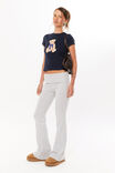 Fold Back Flare Pant, GREY MARLE - alternate image 5