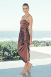Marie Backless Midi Dress, SPICE BROWN