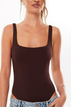 Luxe Square Scoop Bodysuit, CHOC CHERRY - alternate image 4