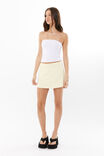 Luxe A-Line Mini Skirt, LEMON PUFF - alternate image 2