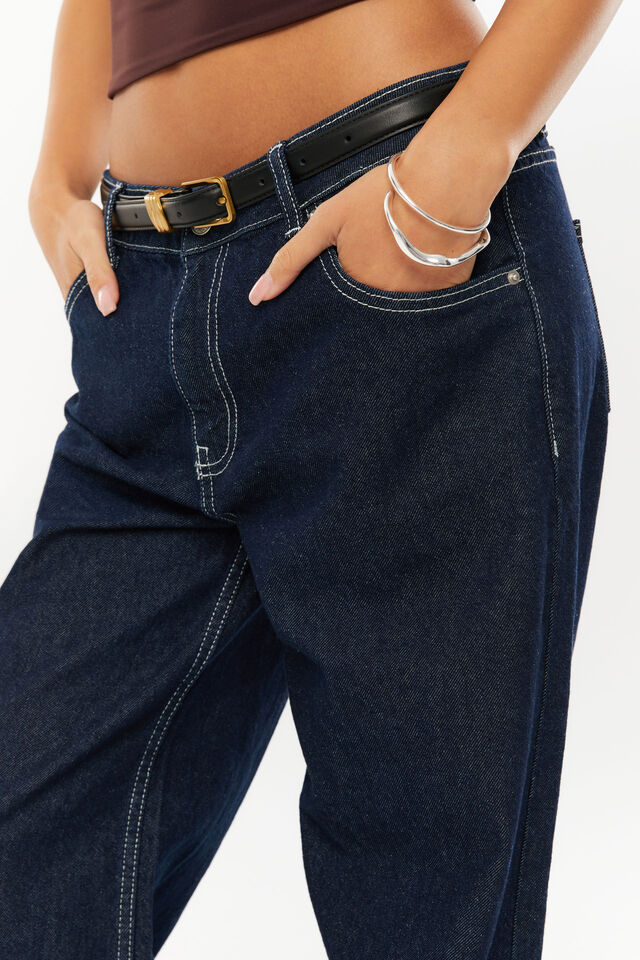 Low Rise Baggy Jean, INDIGO
