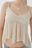 Nellie Textured Cami, VANILLA BEIGE - alternate image 4