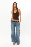 Low Rise Cargo Jean, CHELSEA BLUE - alternate image 3