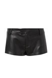 Dakota Faux Leather Short, BLACK - alternate image 6