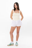 Henley Relaxed Linen Short, WHITE - alternate image 5