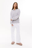 Pia Collared Polo Jumper, SILVER GREY MARLE - alternate image 4