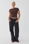 Soft Backless Tee, ESPRESSO BROWN - alternate image 2