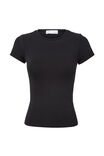 Soft Longline Tee, BLACK - alternate image 6