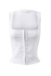 Gabby Tailored Tank, WHITE - alternate image 6