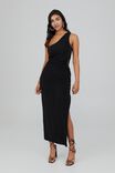 Tiffany One Shoulder Formal Dress, BLACK