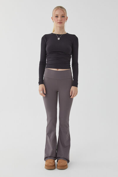 Active Flare Pant, CHROME GREY