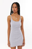 Lulu Scoop Neck Mini Dress, GREY MARLE - alternate image 1