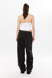 Tie Front Barrel Jean, VINTAGE BLACK - alternate image 3
