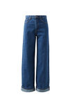 High Rise Wide Jean, IRIS BLUE - alternate image 7